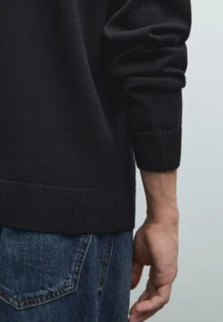 Massimo Dutti HIGH COLLAR WITH ZIP - Cardigan - Dark Blue -Massimo Dutti Shop bf00a33d6bbc4e86977d919fe366682f