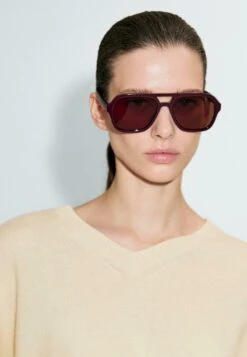 Massimo Dutti OVERSIZE V-NECK - Jumper - Light Yellow -Massimo Dutti Shop bf101067a14c4a2499077711e8bfb144