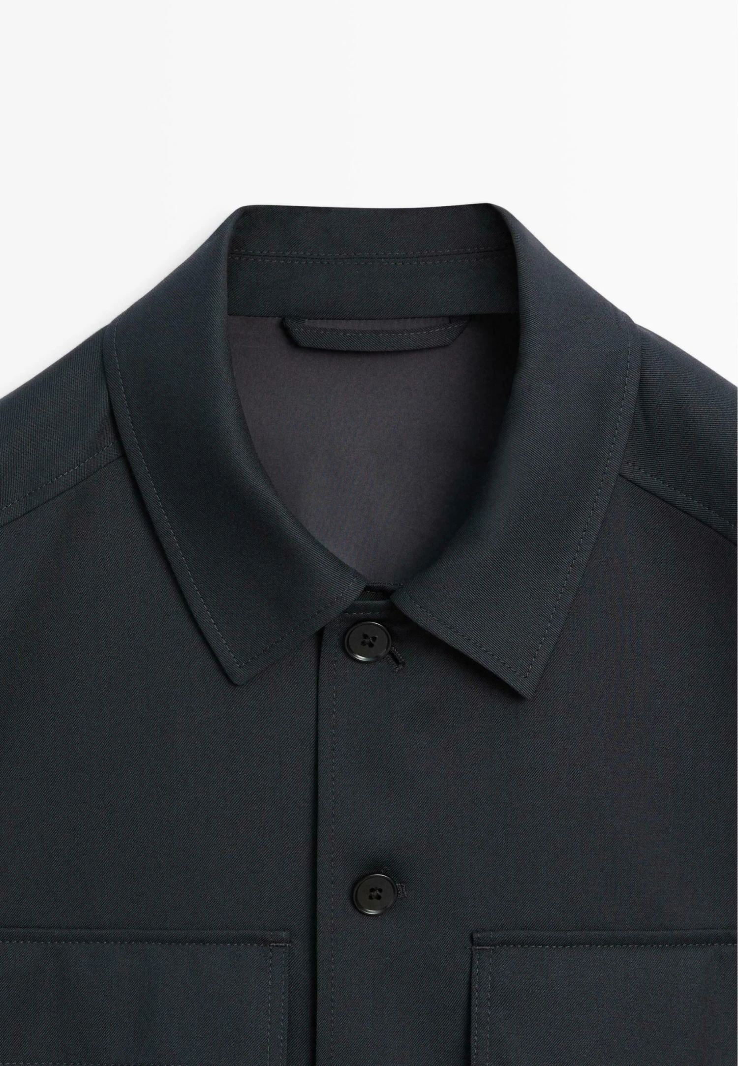 Massimo Dutti ZIPPED WITH BUTTONS - Summer Jacket - Dark Blue 10 Massimo Dutti ZIPPED WITH BUTTONS - Summer Jacket - Dark Blue - Image 8