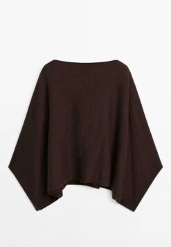 Massimo Dutti WIDE BOAT NECK CAPE - Cape - Brown -Massimo Dutti Shop bf5a98d6fbaf4e65b1ebb918d9835b0c