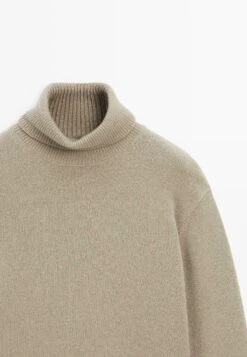 Massimo Dutti HIGH NECK SWEATER - Jumper - Mottled Grey -Massimo Dutti Shop bf7a634c6f4243b496c97e5924b3b2ee