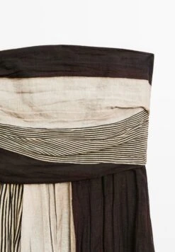 Massimo Dutti STRAPLESS WITH GATHERED DETAIL - Day Dress - Brown -Massimo Dutti Shop bf902830ccab4f448c6cabe240c940cd