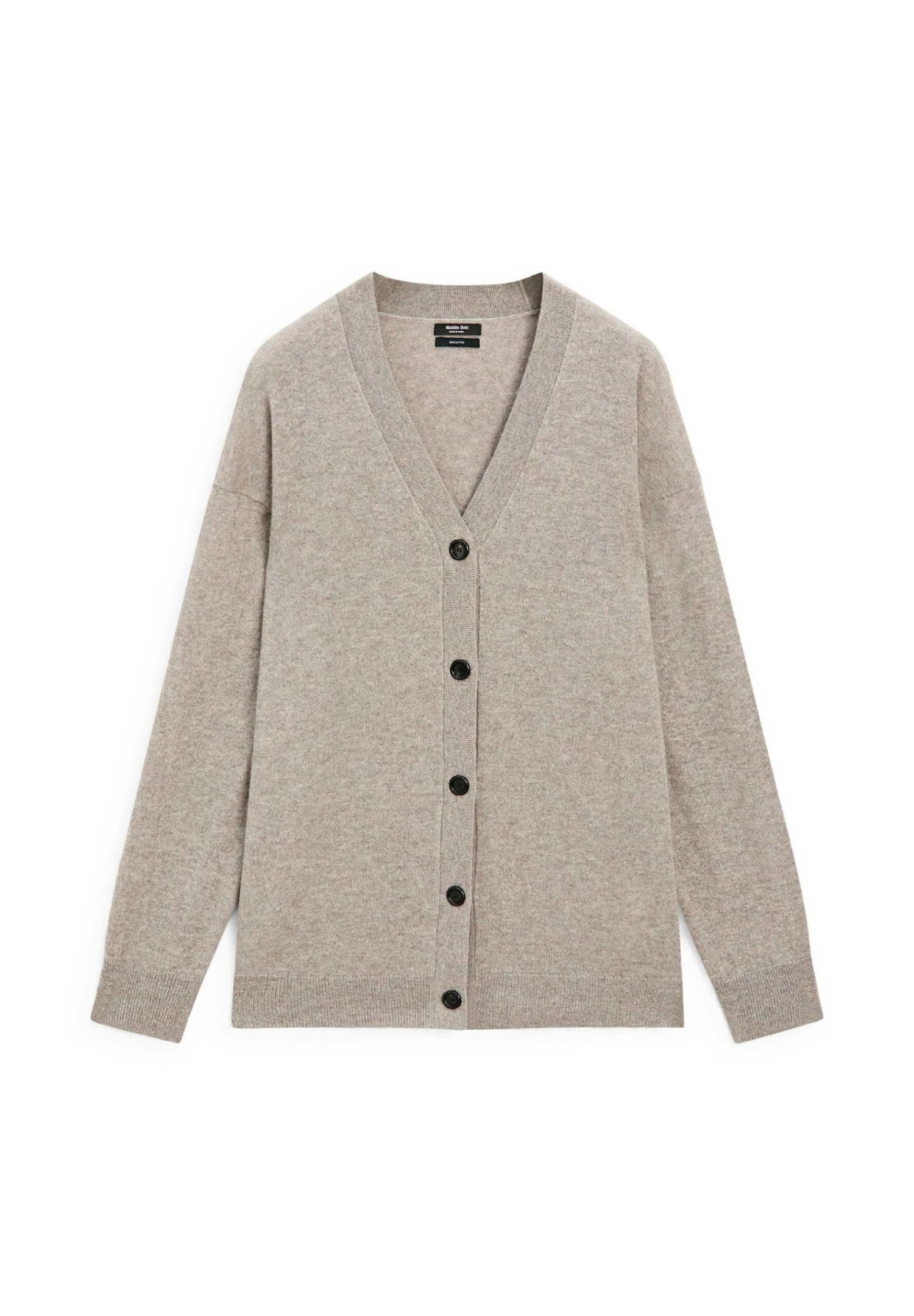 Massimo Dutti BUTTONED OVERSIZE WITH V-NECK - Cardigan - Black 14 Massimo Dutti BUTTONED OVERSIZE WITH V-NECK - Cardigan - Black - Image 12