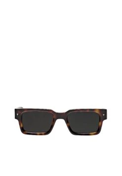 Massimo Dutti RECTANGULAR - Sunglasses - Dark Brown