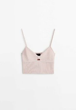 Massimo Dutti Studio - Cut-Out Crop - Top - Light Pink -Massimo Dutti Shop bfec00381d704cdfb09b701ac3128e2e