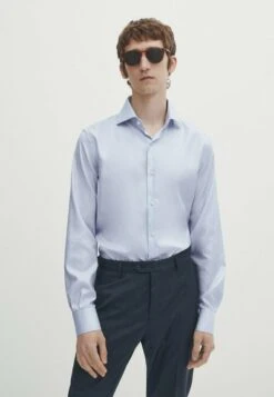 Massimo Dutti Easy Iron - Formal Shirt - Light Blue
