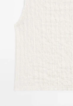 Massimo Dutti GATHERED SEMI-SHEER - Top - White -Massimo Dutti Shop c05022252988435fa0c7be2dd80d333f