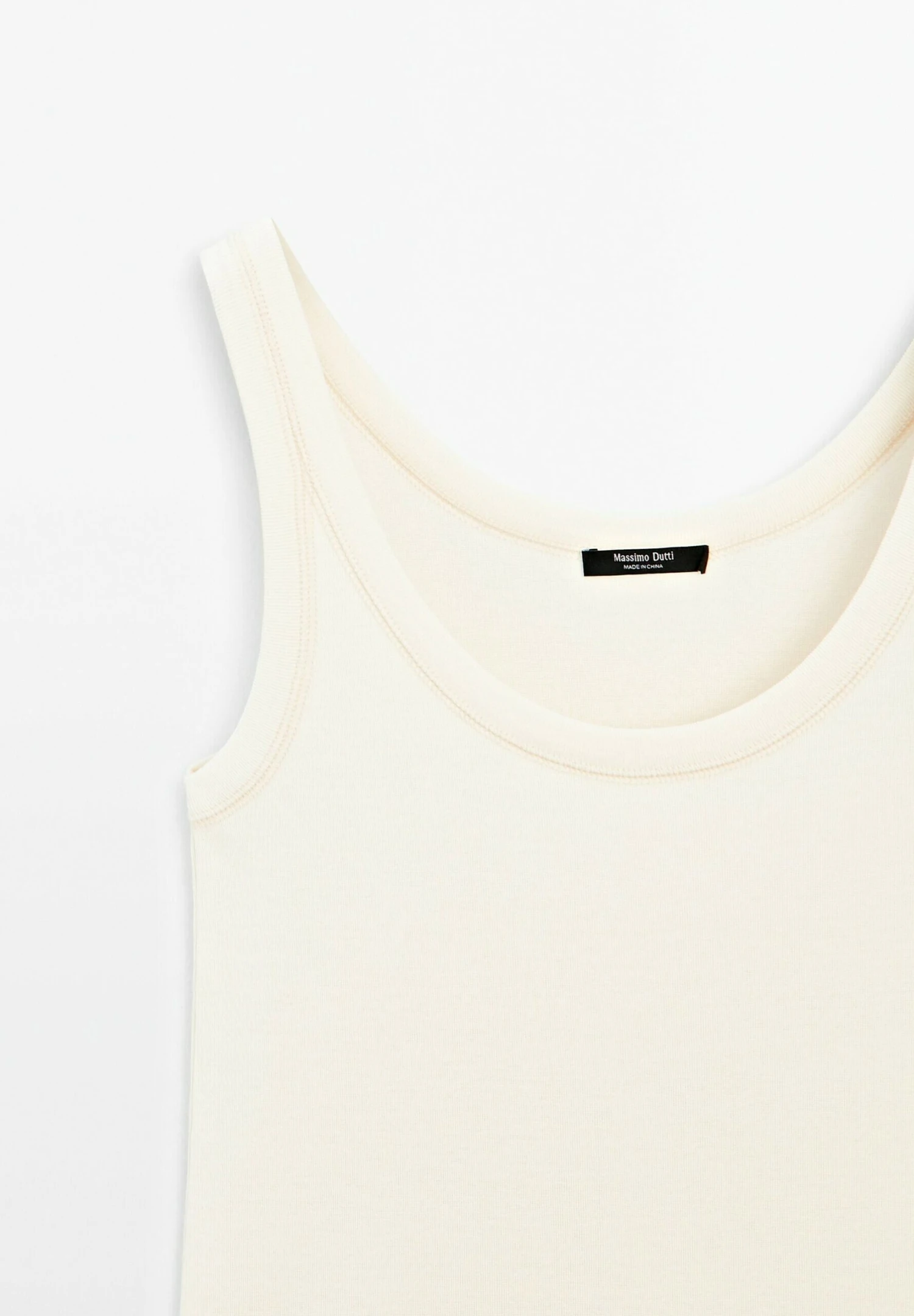 Massimo Dutti STRAPPY ROUND NECK - Top - Beige 10 Massimo Dutti STRAPPY ROUND NECK - Top - Beige - Image 8