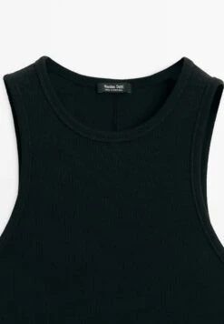 Massimo Dutti RIBBED HALTER - Basic T-shirt - Black -Massimo Dutti Shop c09d0625e3ae4e78a4053cb47dec74cc