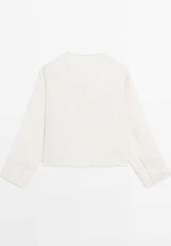 Massimo Dutti FLOWING GARMENT WITH BUTTONS - Blouse - Beige -Massimo Dutti Shop c0dc52c95d6a4c5a8bf08ad42135a4d3