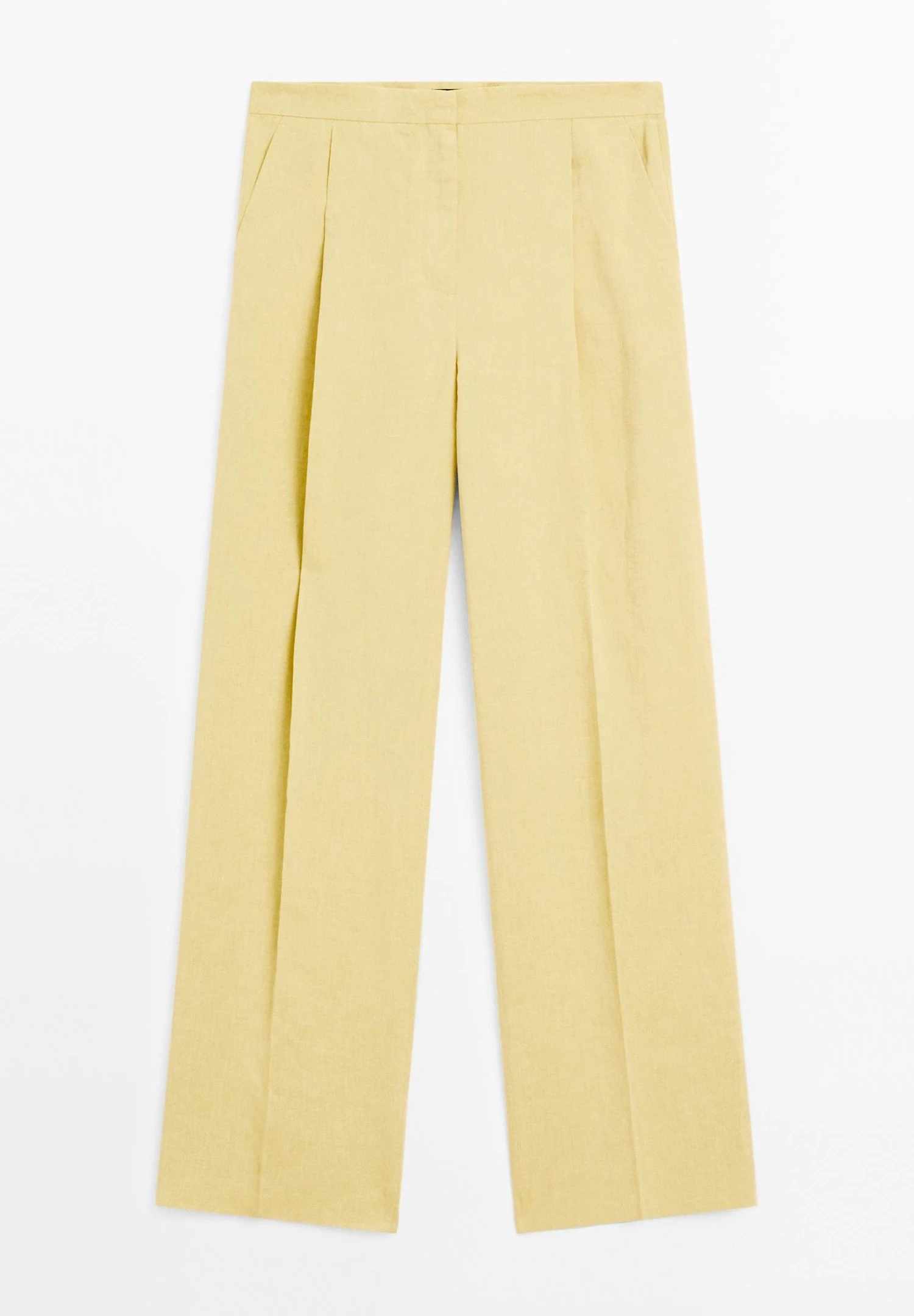 Massimo Dutti PLEATED WITH SIDE POCKETS - Trousers - Mustard Yellow 5 Massimo Dutti PLEATED WITH SIDE POCKETS - Trousers - Mustard Yellow - Image 3