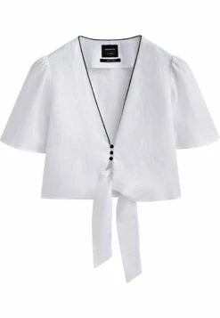 Massimo Dutti Studio With Knot And Contrast Detail - Blouse 15 Massimo Dutti Studio With Knot And Contrast Detail - Blouse -Massimo Dutti Shop c16a93a2fc5c46c79d50e4c5f92e6822