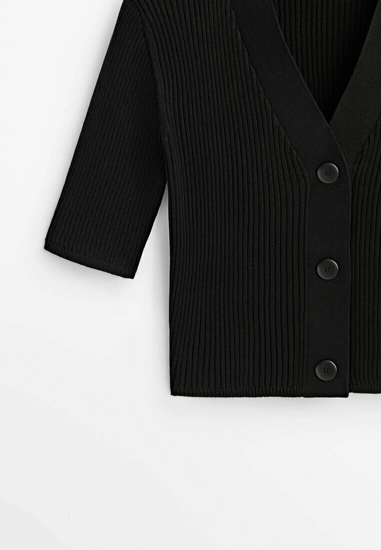 Massimo Dutti And Blend- Cardigan - Mottled Black 9 Massimo Dutti And Blend- Cardigan - Mottled Black - Image 7