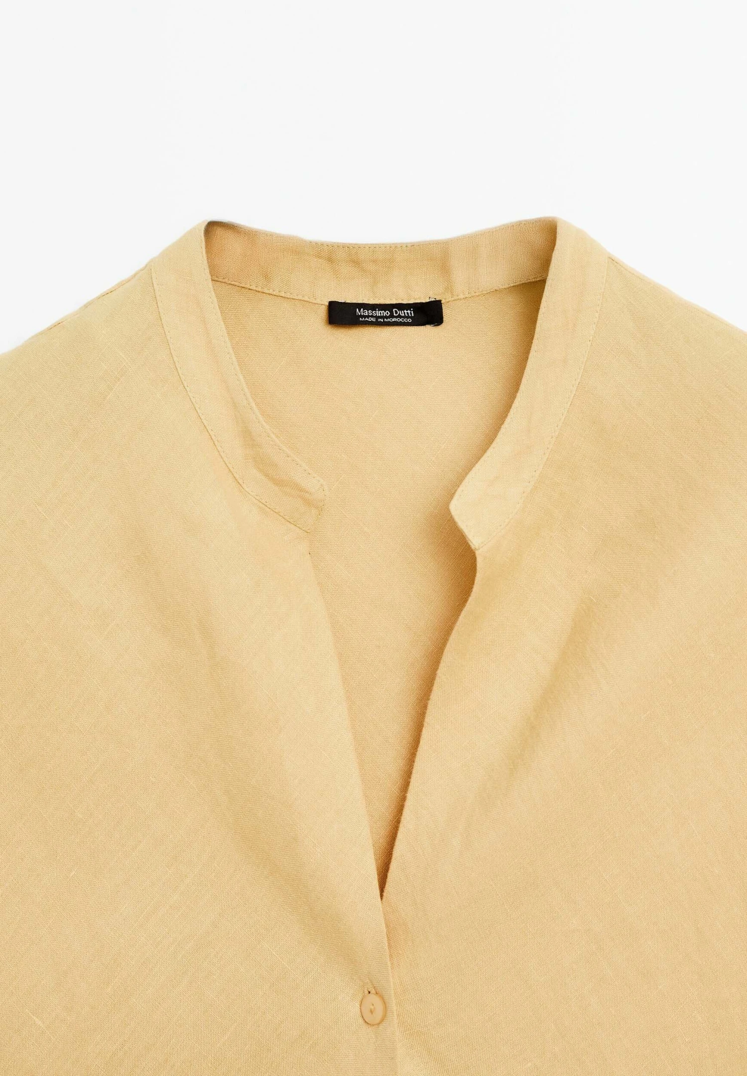Massimo Dutti FLOWING OPEN NECK - Blouse - Beige 10 Massimo Dutti FLOWING OPEN NECK - Blouse - Beige - Image 8