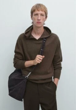 Massimo Dutti WITH HOOD - Hoodie - Brown