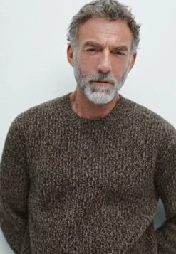 Massimo Dutti RIBBED CREW NECK - Jumper - Mottled Dark Brown -Massimo Dutti Shop c1d41b07d890418a9d109d2041008651