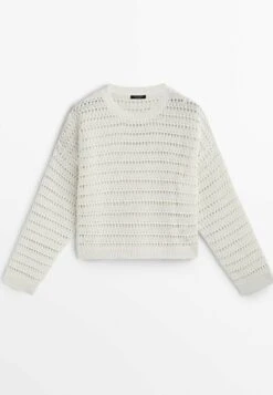 Massimo Dutti Crew Neck Open - Jumper -Massimo Dutti Shop c20372e8d359488dbe1990632f42e1dc