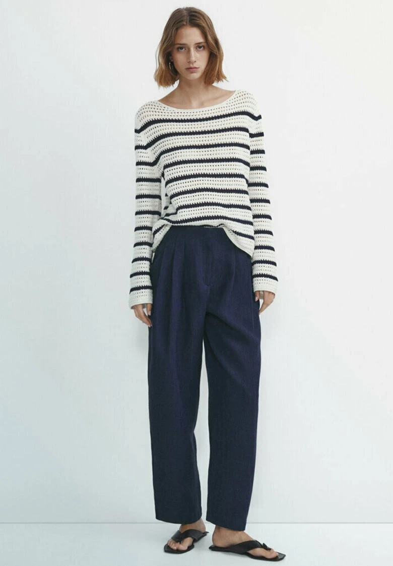 Massimo Dutti Striped Crochet - Jumper - Beige 3 Massimo Dutti Striped Crochet - Jumper - Beige