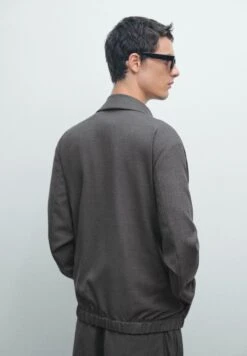 Massimo Dutti TOTAL LOOK TWO-WAY ZIP - Summer Jacket - Grey -Massimo Dutti Shop c22f408d34c64b3c8a6c1fca87e89e46