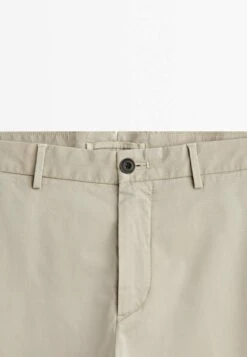 Massimo Dutti Slim-Fit Textured Ottoman- Chinos - Beige -Massimo Dutti Shop c24e2d76379d4d3985212de4fd362f78