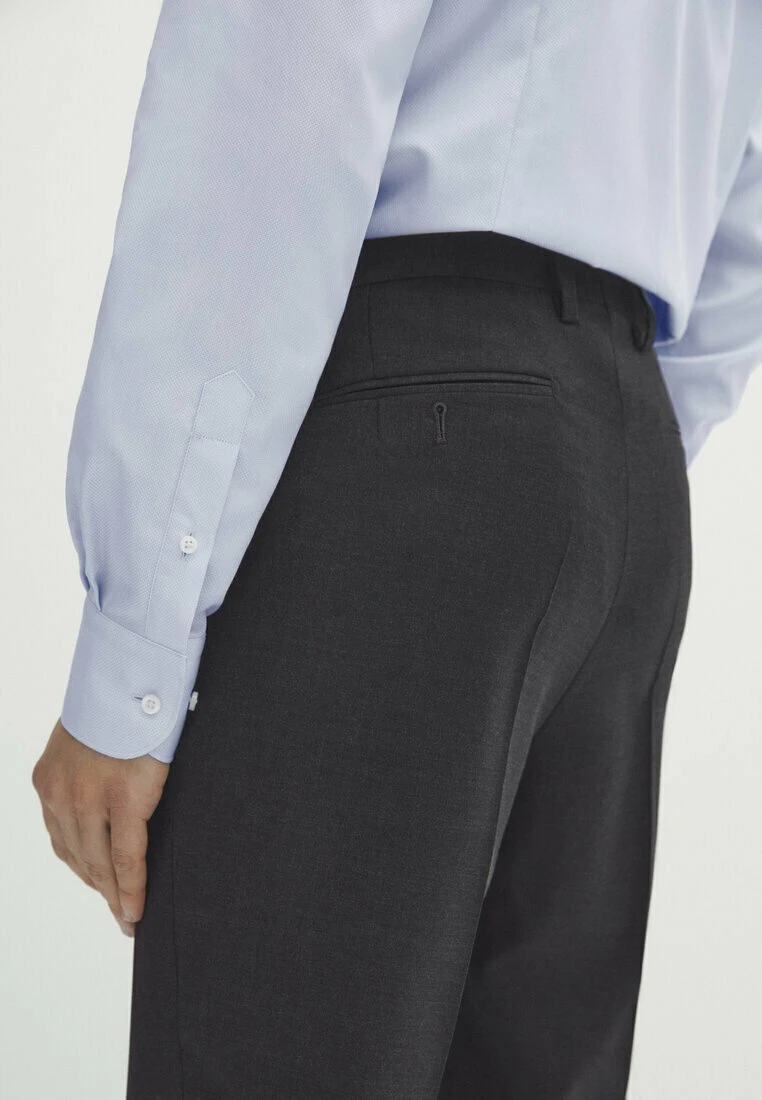 Massimo Dutti Plain Blend- Suit Trousers - Dark Grey 7 Massimo Dutti Plain Blend- Suit Trousers - Dark Grey - Image 5