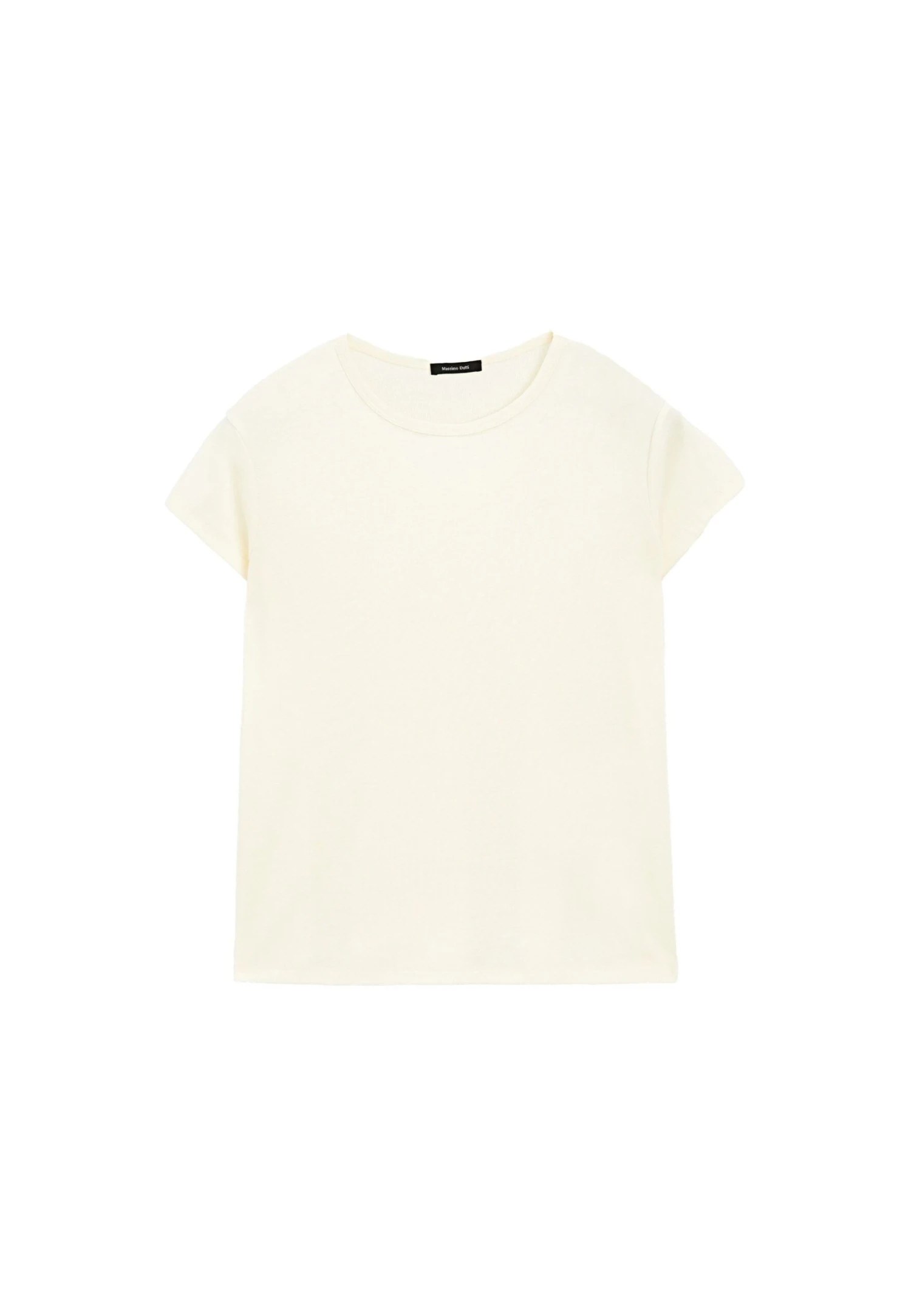Massimo Dutti SHORT SLEEVE WITH ROUND NECK - Basic T-shirt - White 14 Massimo Dutti SHORT SLEEVE WITH ROUND NECK - Basic T-shirt - White - Image 12