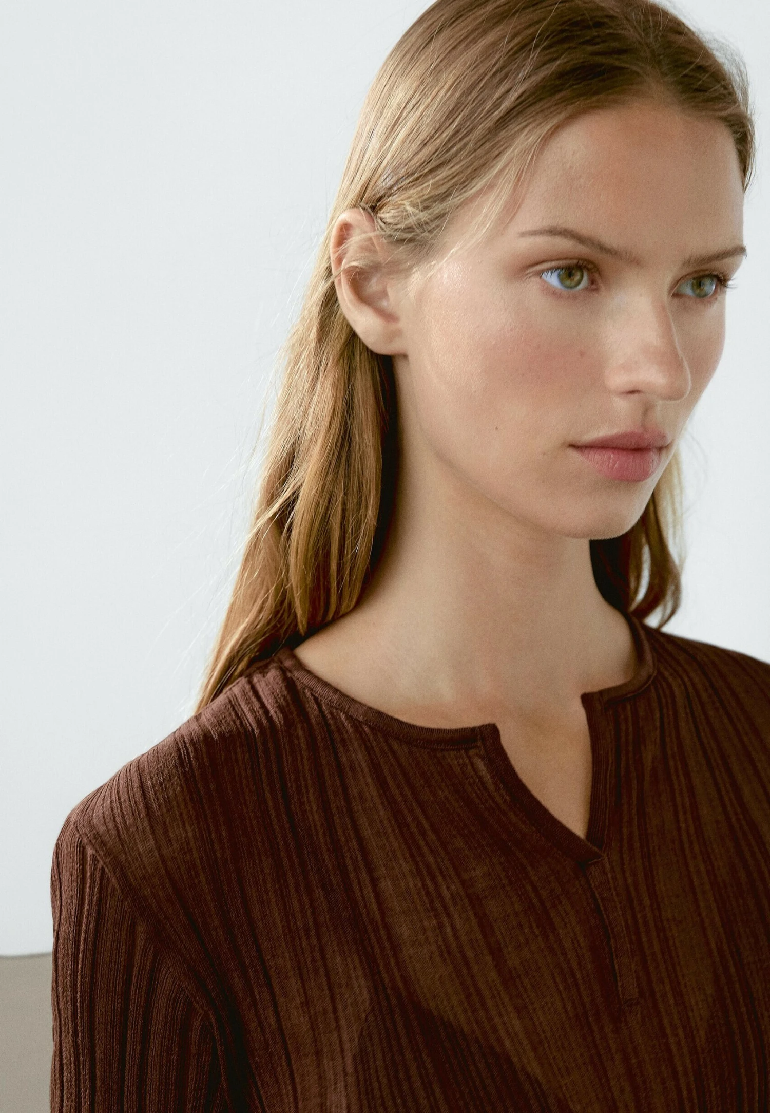 Massimo Dutti LONG SLEEVE RIBBED - Top - Bordeaux 5 Massimo Dutti LONG SLEEVE RIBBED - Top - Bordeaux - Image 3