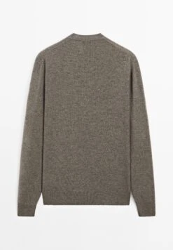 Massimo Dutti CREW NECK LONG SLEEVE - Jumper - Khaki -Massimo Dutti Shop c28d3ffeca344580bb75ed03a0325405