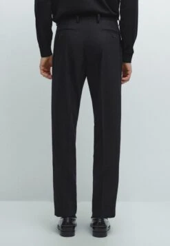 Massimo Dutti FLANNEL WITH DARTS - Suit Trousers - Black -Massimo Dutti Shop c31b8c143bc541f4b66ceac1a3f6ca56
