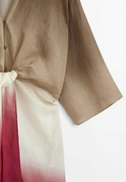 Massimo Dutti Tie-Dye With Knot Detail - Maxi Dress -Massimo Dutti Shop c354b6df0bcb4961918dba8526f937b9