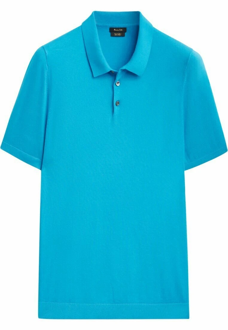 Massimo Dutti Short Sleeve- Polo Shirt - Blue 7 Massimo Dutti Short Sleeve- Polo Shirt - Blue - Image 5