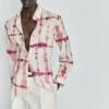 Massimo Dutti Tie-Dye - Button-Down Blouse - Pink