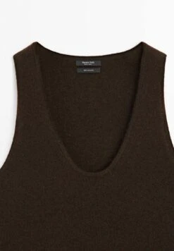 Massimo Dutti CREW NECK - Top - Mottled Dark Brown -Massimo Dutti Shop c3aa35decccd4bf0843d1fe245df669e
