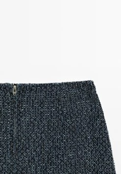Massimo Dutti TEXTURED MINI - A-line Skirt - Blue Denim -Massimo Dutti Shop c3d42486e3e2430888129e82658c1595