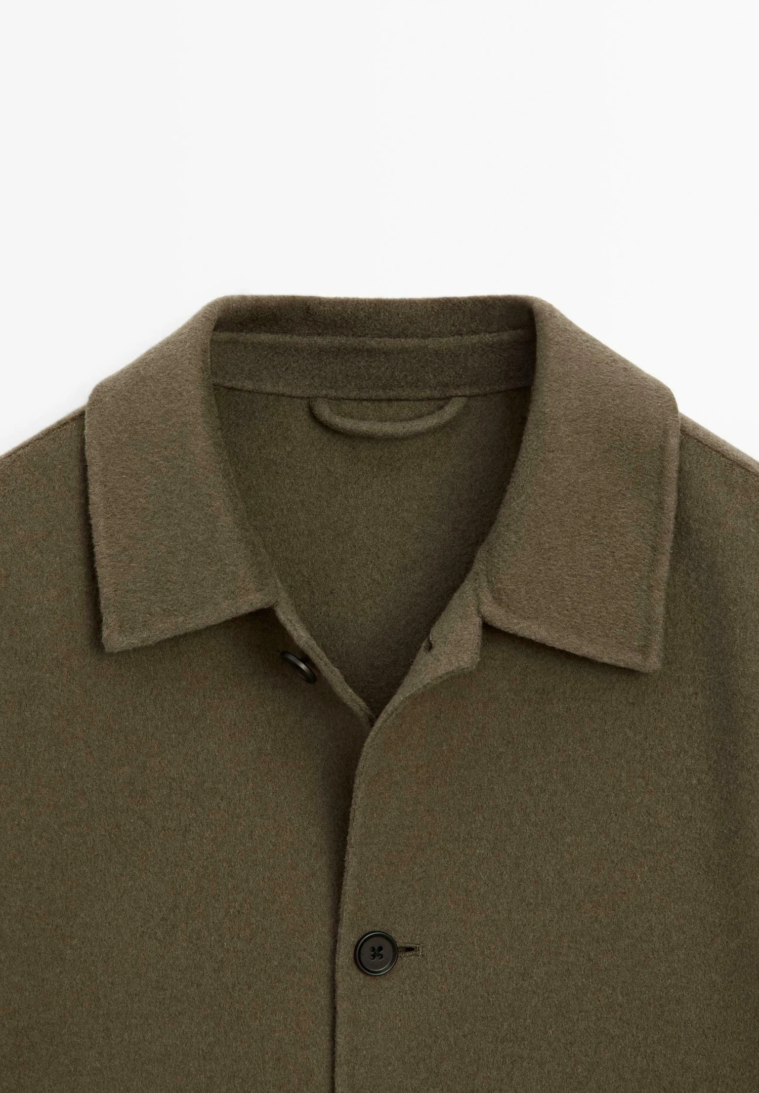 Massimo Dutti BUTTONED SHIRT COLLAR WITH SIDE POCKETS - Summer Jacket - Green 11 Massimo Dutti BUTTONED SHIRT COLLAR WITH SIDE POCKETS - Summer Jacket - Green - Image 9