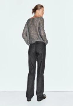 Massimo Dutti HIGH-WAIST - Straight Leg Jeans - Black -Massimo Dutti Shop c433dbc5907242ecbcaca76710713a22