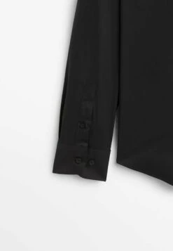Massimo Dutti Studio Stretchy - Formal Shirt - Black -Massimo Dutti Shop c47af6292d174fcd9f9ec7e3a88cca20