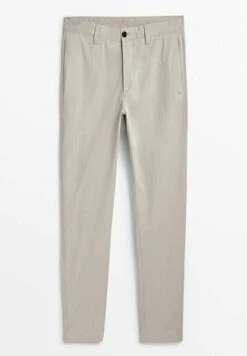 Massimo Dutti Tapered Fit Blend - Chinos - Light Grey 16 Massimo Dutti Tapered Fit Blend - Chinos - Light Grey -Massimo Dutti Shop c48a021c48ff4701bc17b9718b363d47