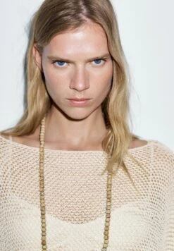 Massimo Dutti TEXTURED - Cape - Beige -Massimo Dutti Shop c49bc38393924dbd9eda91d426bc19c0