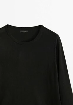 Massimo Dutti Crew Neck Blend - Sweatshirt - Black -Massimo Dutti Shop c4ab1e696689428d9780936727e02146