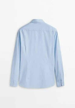 Massimo Dutti Barré Extra-Fine- Shirt - Light Blue -Massimo Dutti Shop c4b88388b7364c08991dc705c35f5a32