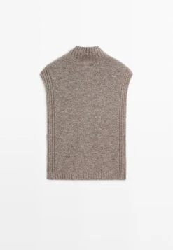 Massimo Dutti SLEEVELESS HIGH NECK SWEATER - Jumper - Red 16 Massimo Dutti SLEEVELESS HIGH NECK SWEATER - Jumper - Red -Massimo Dutti Shop c502b143d3fd48ba83862f813c9a492f 3