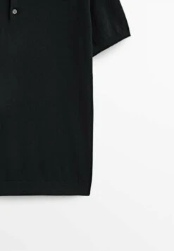 Massimo Dutti Short Sleeve - Polo Shirt - Black -Massimo Dutti Shop c51d2c0bc69b46aaa7af3e396d604d50