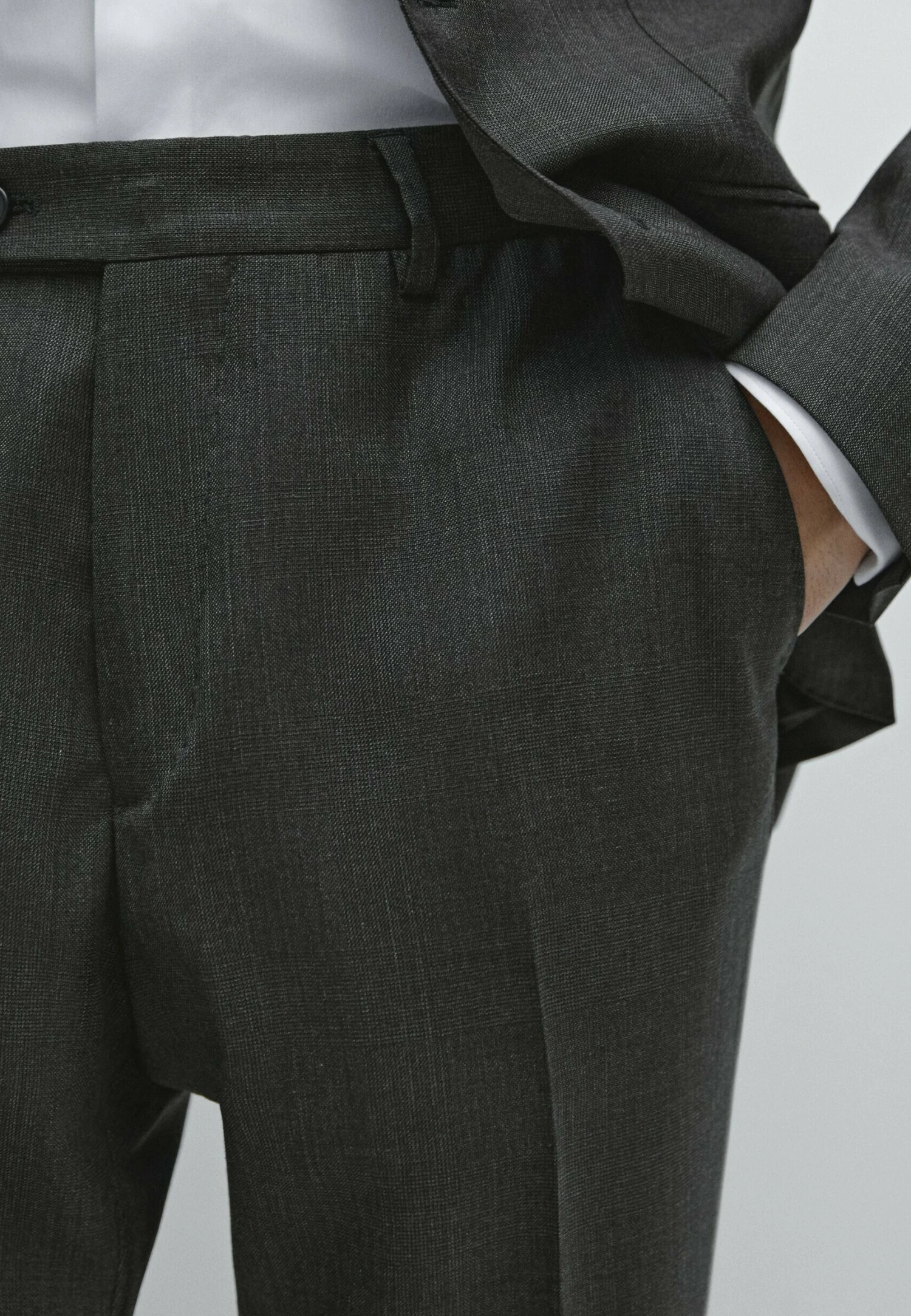 Massimo Dutti SUIT - Trousers - Dark Grey 6 Massimo Dutti SUIT - Trousers - Dark Grey - Image 4