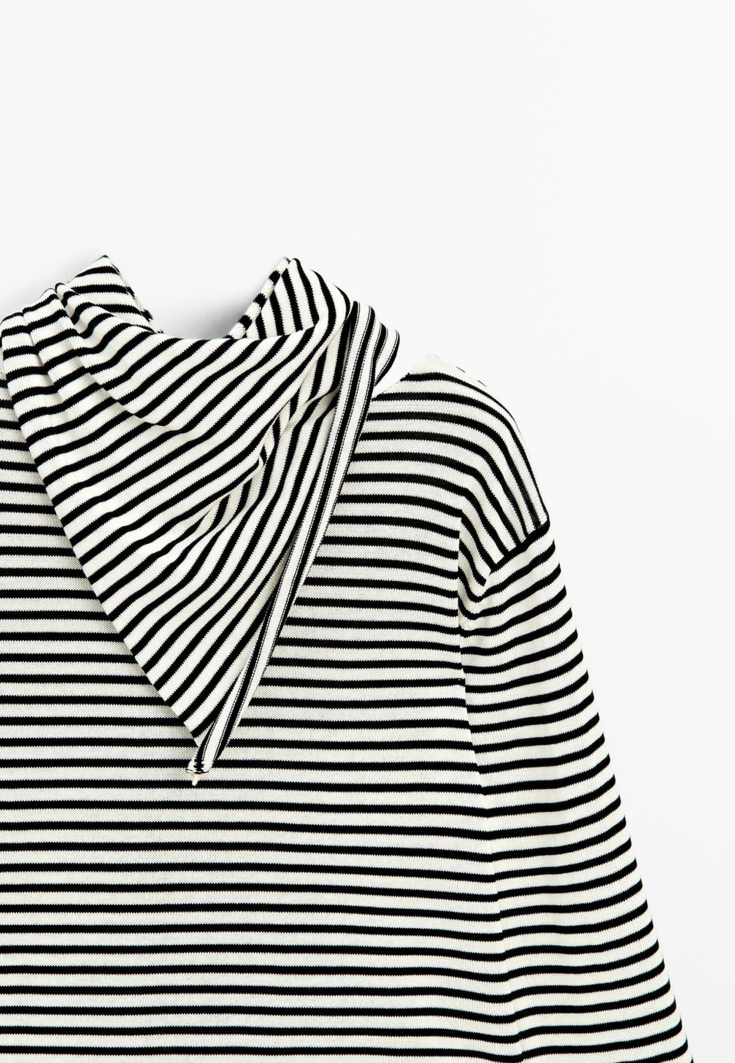 Massimo Dutti STRIPED WITH REMOVABLE BANDANA - Jumper - Beige 10 Massimo Dutti STRIPED WITH REMOVABLE BANDANA - Jumper - Beige - Image 8