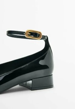 Massimo Dutti Patent Finish With Buckled Strap - Ankle Strap Ballet Pumps -Massimo Dutti Shop c5caa7ac8ed443c1a38eb0539ef9cafd