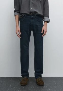 Massimo Dutti LIGHTWEIGHT SLIM FIT - Slim Fit Jeans - Blue