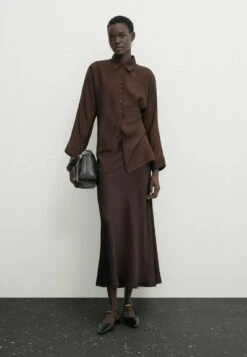 Massimo Dutti Habotai- Button-Down Blouse - Mottled Brown 17 Massimo Dutti Habotai- Button-Down Blouse - Mottled Brown -Massimo Dutti Shop c62c4b28f1b546418b942028a4b37098