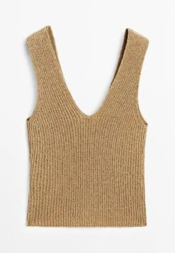 Massimo Dutti V-NECK WITH FLORAL DETAIL - Top - Brown 15 Massimo Dutti V-NECK WITH FLORAL DETAIL - Top - Brown -Massimo Dutti Shop c63bd0c2e9d644f89bae385b8b9deb3b