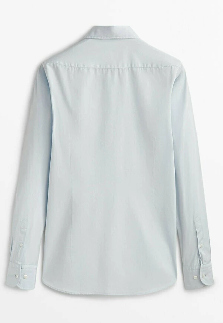 Massimo Dutti Slim Fit - Shirt - Blue/Grey 8 Massimo Dutti Slim Fit - Shirt - Blue/Grey - Image 6